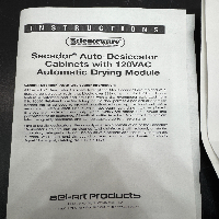 Bel-Art Scienceware Secador Vertical Profile Clear Auto-Desiccator Cabinet image 3